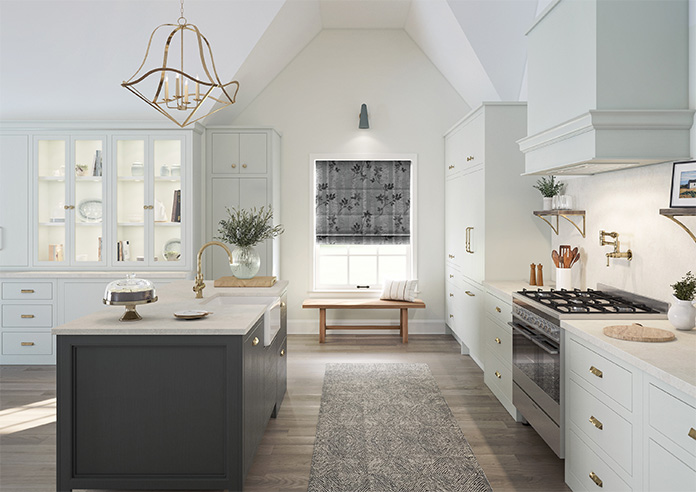 Birch Tree Velvet, Monochrome - Roman Blind - Image 8